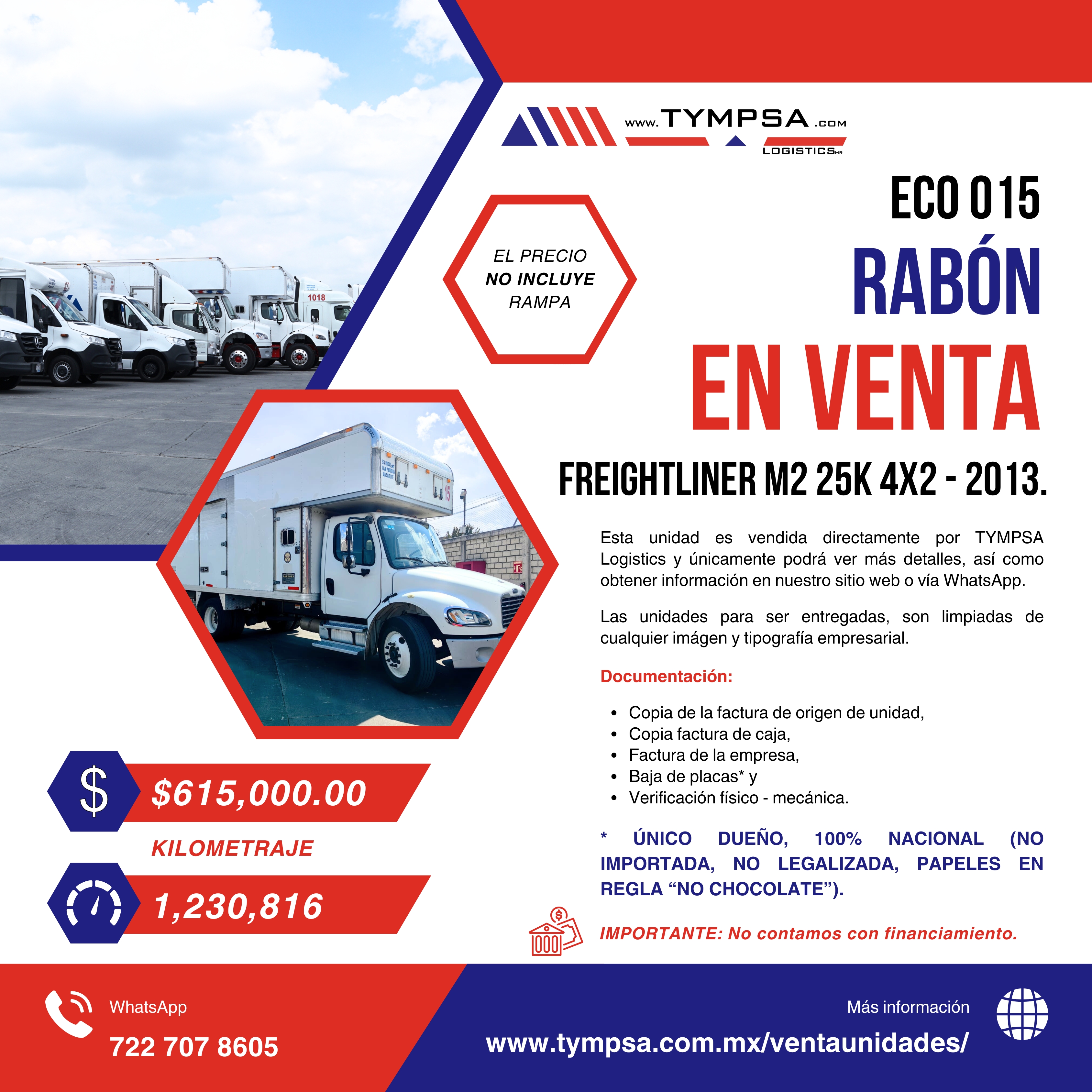 ECO 015 FREIGHTLINER M2 25K 4X2 - 2013