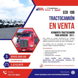 ECO 108 Kenworth T660 AEROCAB 2011