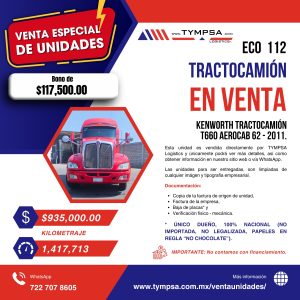 ECO 112 Kenworth T660 AEROCAB 62 2011