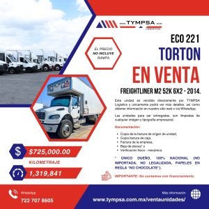 ECO 221 FREIGHTLINER M2 52K 6X2 - 2014