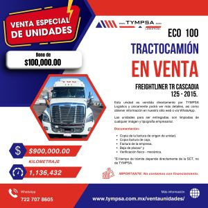 ECO 100 Freightliner TR CASCADIA 125 2015