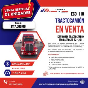 ECO 110 Kenworth T660 AEROCAB 62 2011