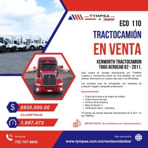 ECO 110 Kenworth T660 AEROCAB 62 2011