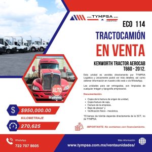 ECO 114 Kenworth T660 AEROCAB 2012