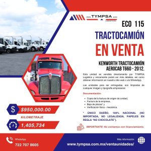 ECO 115 Kenworth AEROCAB T660 2012