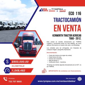 ECO 116 Kenworth T660 AEROCAB 2012