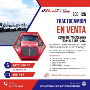 ECO 126 Kenworth T370 4X2 2 EJES 2013
