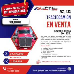 ECO 133 Kenworth T680 ISX 6X4 2015