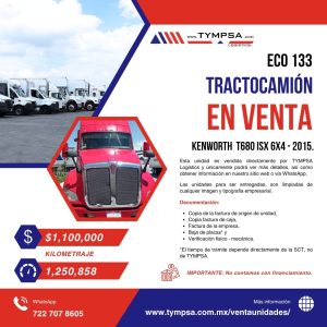 ECO 133 Kenworth T680 ISX 6X4 2015