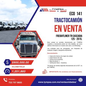 ECO 141 Freightliner TR CASCADIA 125 2015