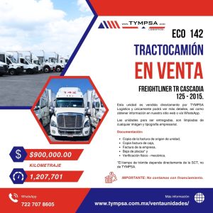 ECO 142 Freightliner TR CASCADIA 125 2015