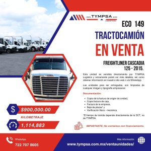ECO 149 Freightliner CASCADIA 125 2015