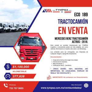 ECO 189 MERCEDES BENZ ACTROS - 2018