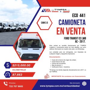 ECO 441 FORD TRANSIT CC LWB AC - 2017