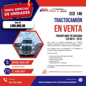 ECO 146 Freightliner TR CASCADIA 125 DD15 - 2015