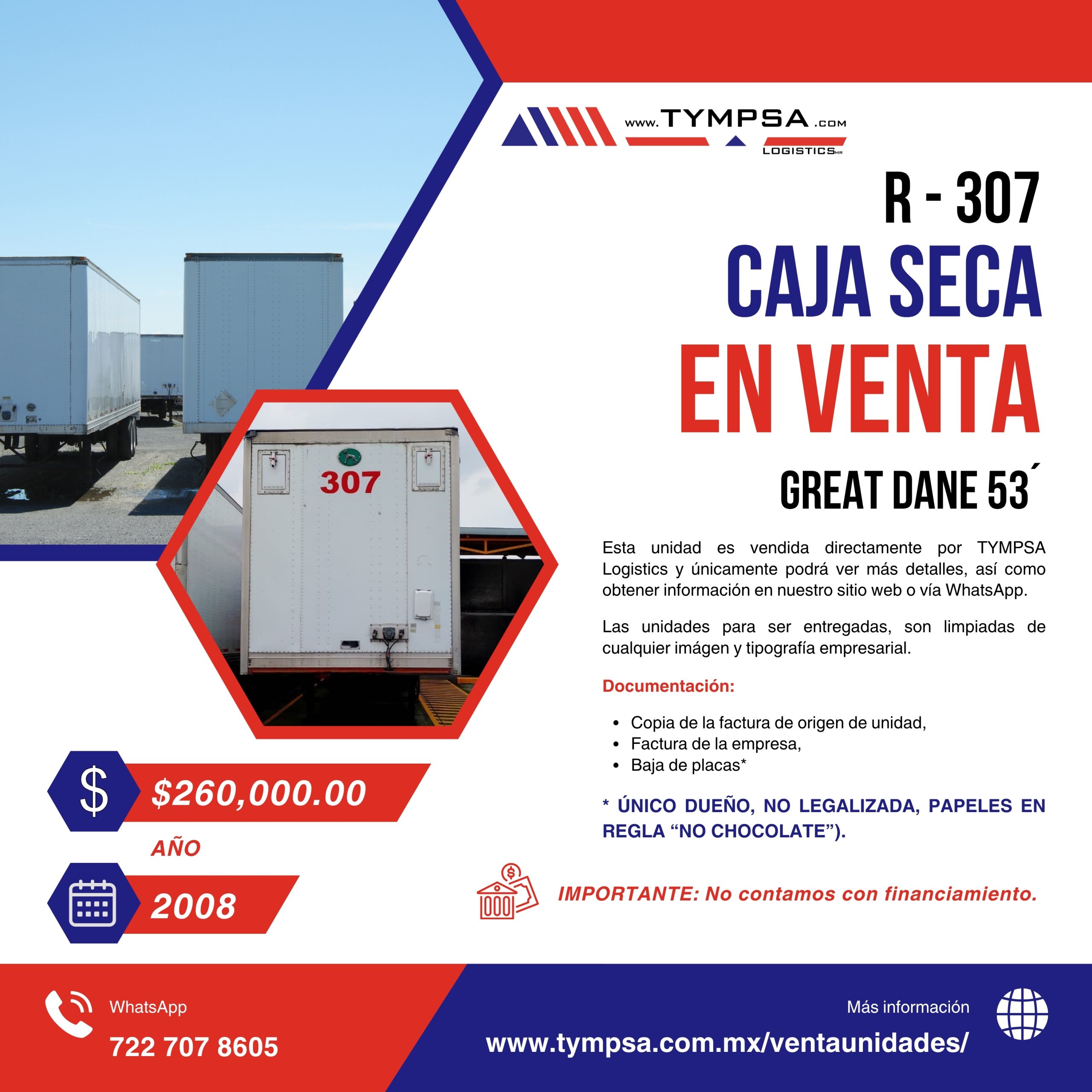 R- 307 GREAT DANE 53' 2008 - Imagen 1