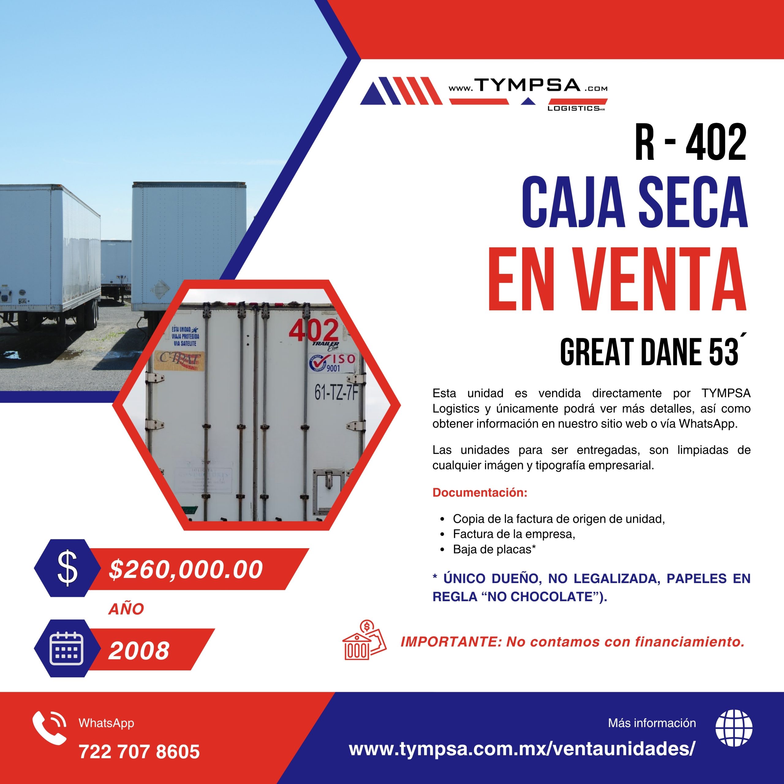 R- 402 GREAT DANE 53' 2008 - Imagen 1