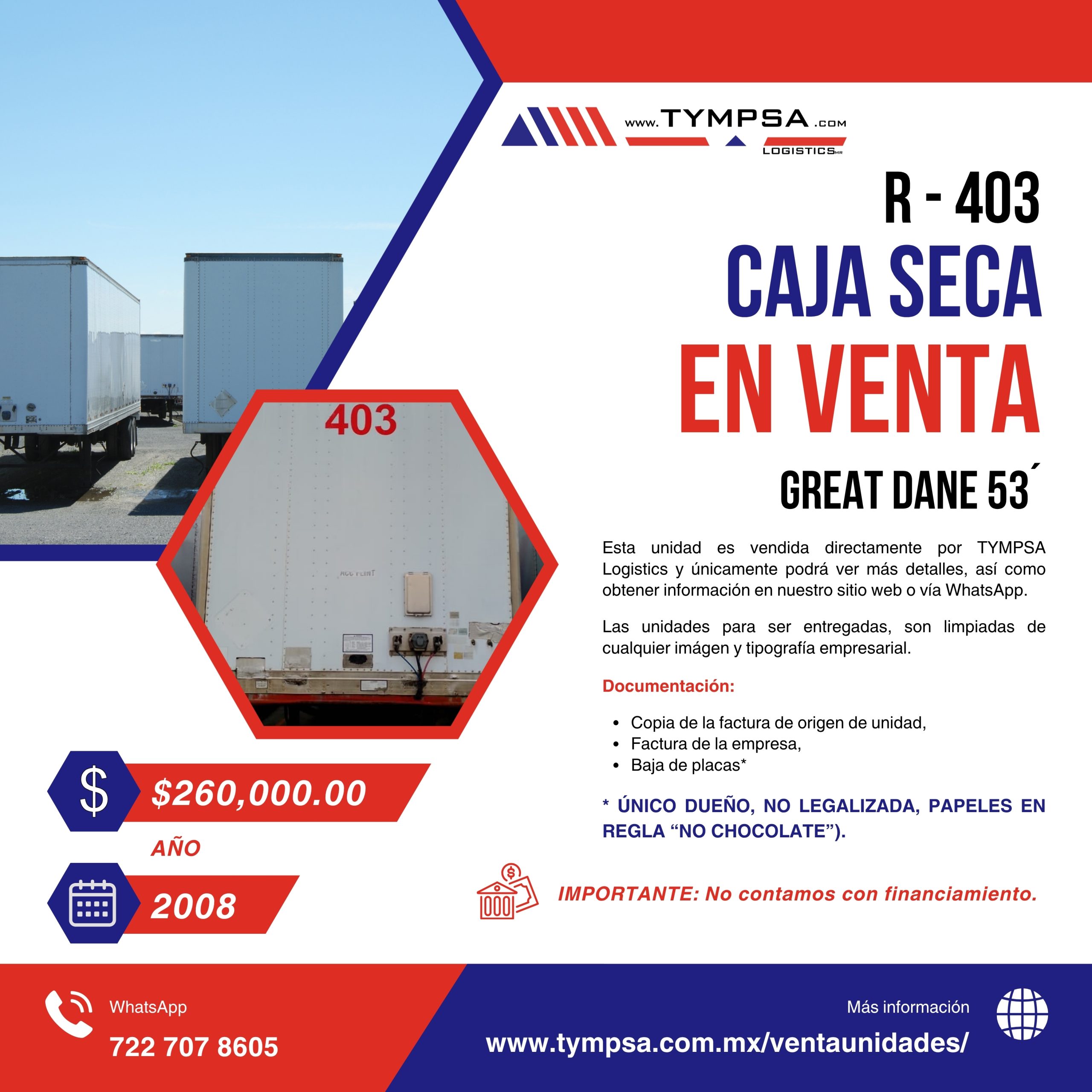 R- 403 GREAT DANE 53' 2008 - Imagen 4