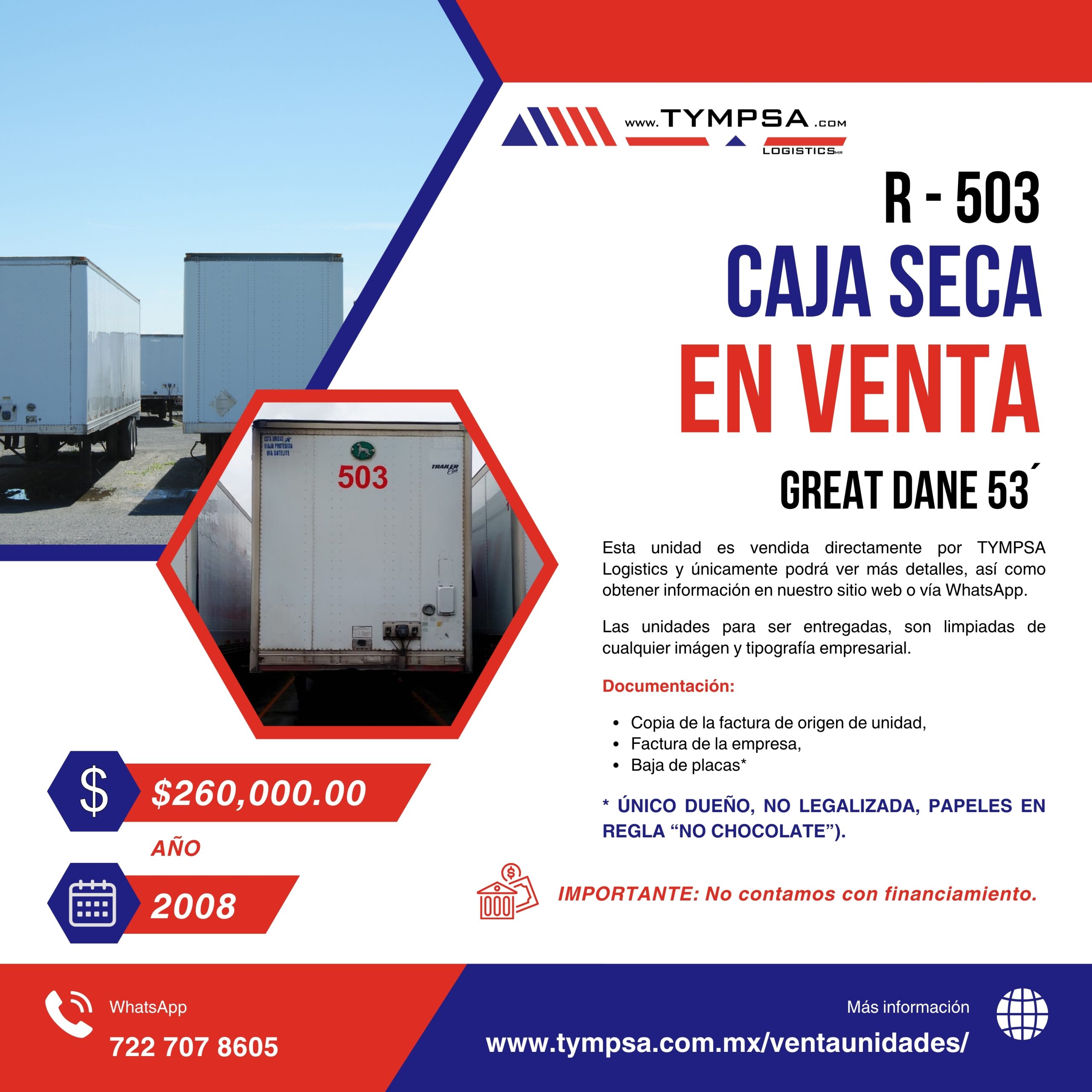 R- 503 GREAT DANE 53' 2008 - Imagen 1