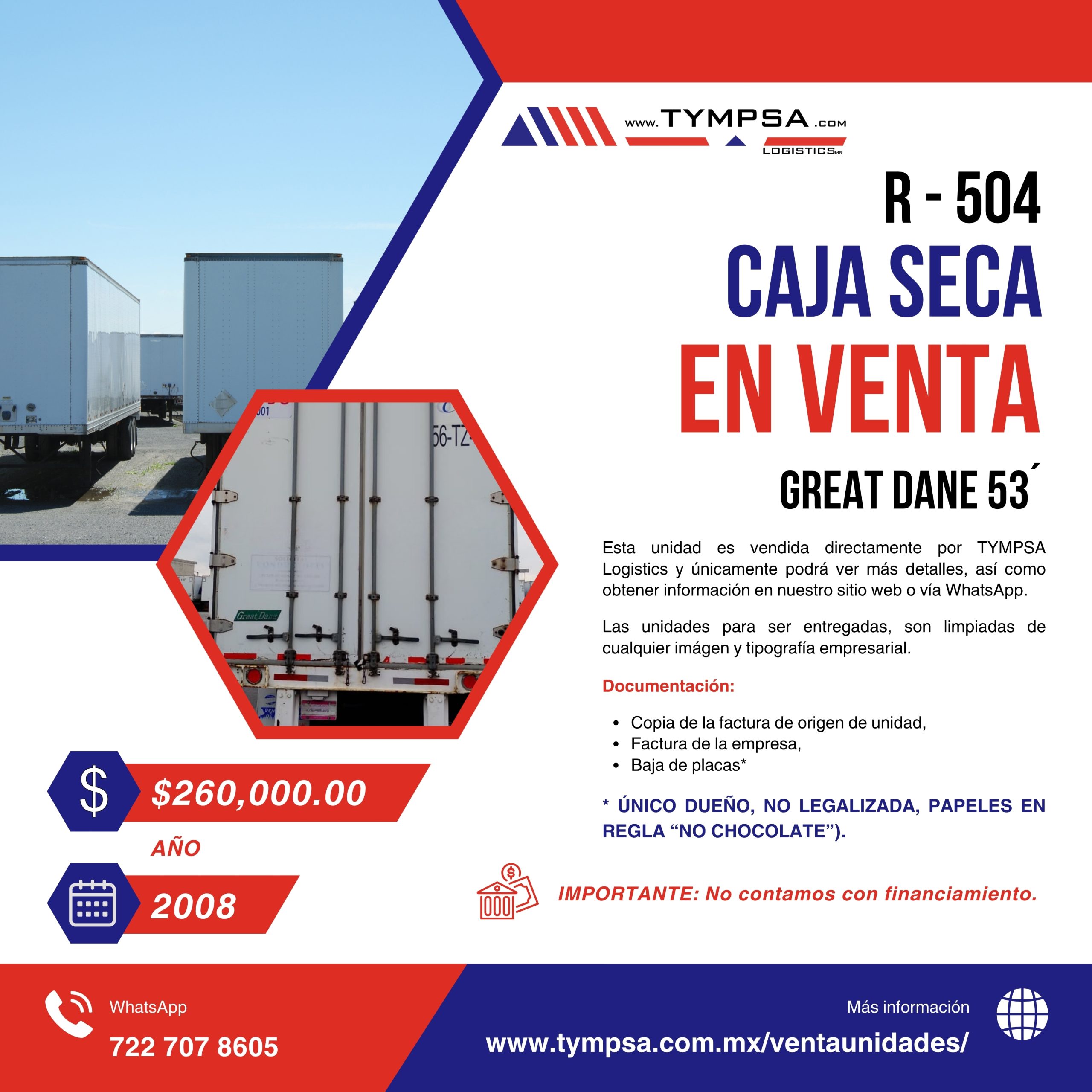 R- 504 GREAT DANE 53' 2008 - Imagen 1